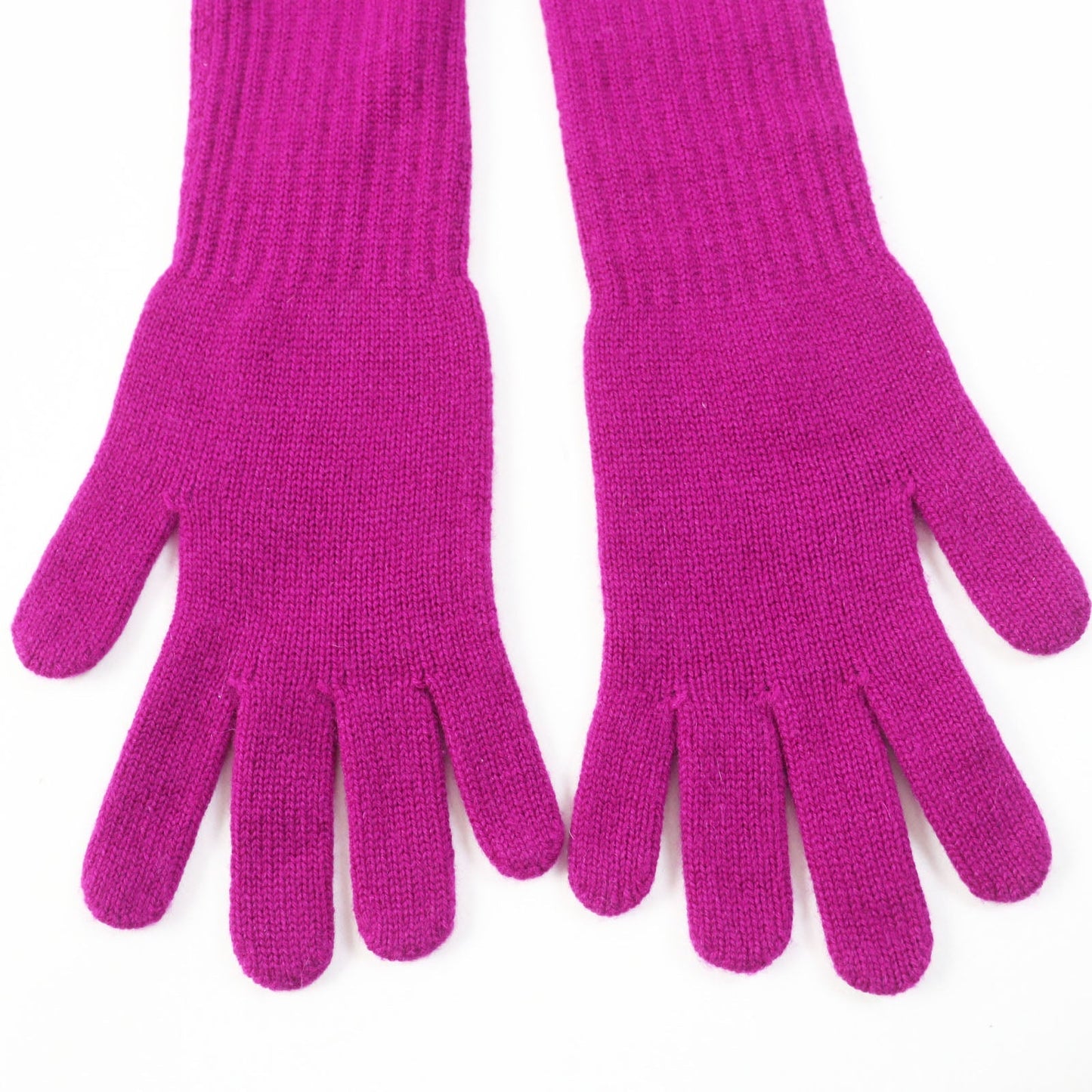 CHANEL gloves Main: 100% cashmere purple Women