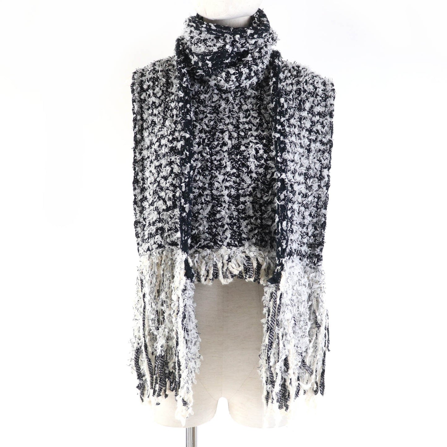 CHANEL knit P58876K07720 Main: 67% cotton, Main: 15% polyamide, Main: 9% silk, Main: 9% viscose Black type Women 34