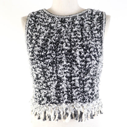 CHANEL knit P58876K07720 Main: 67% cotton, Main: 15% polyamide, Main: 9% silk, Main: 9% viscose Black type Women 34
