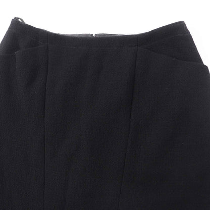 CHANEL skirt 97A P09690 Outer: 100% wool, Lining: 95% silk, Lining: 5% polyurethane black Women 36