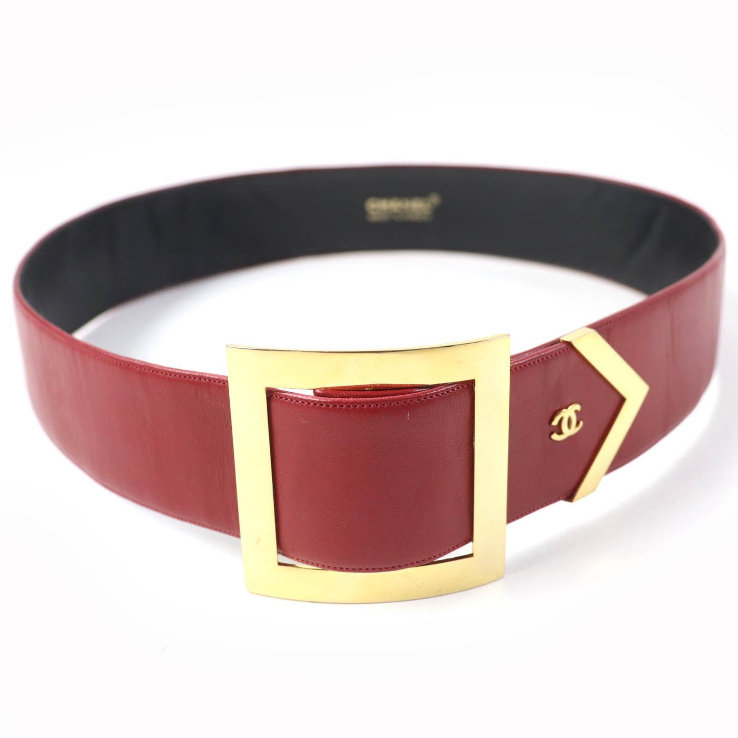 CHANEL belt Main: Leather Red Women