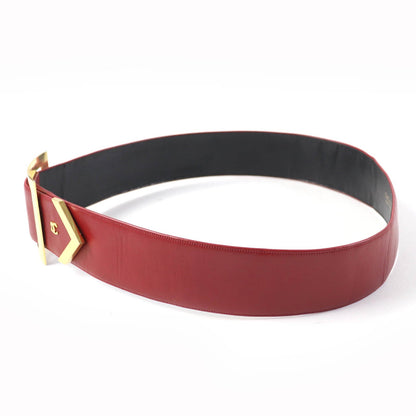 CHANEL belt Main: Leather Red Women