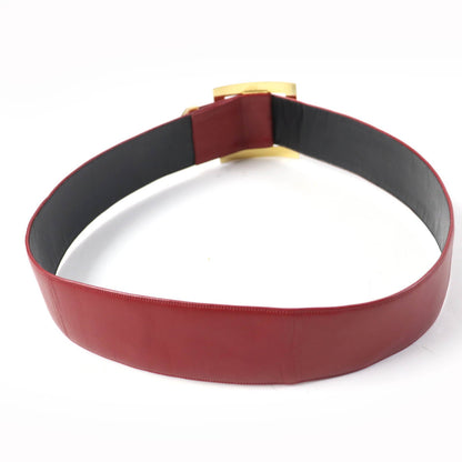 CHANEL belt Main: Leather Red Women