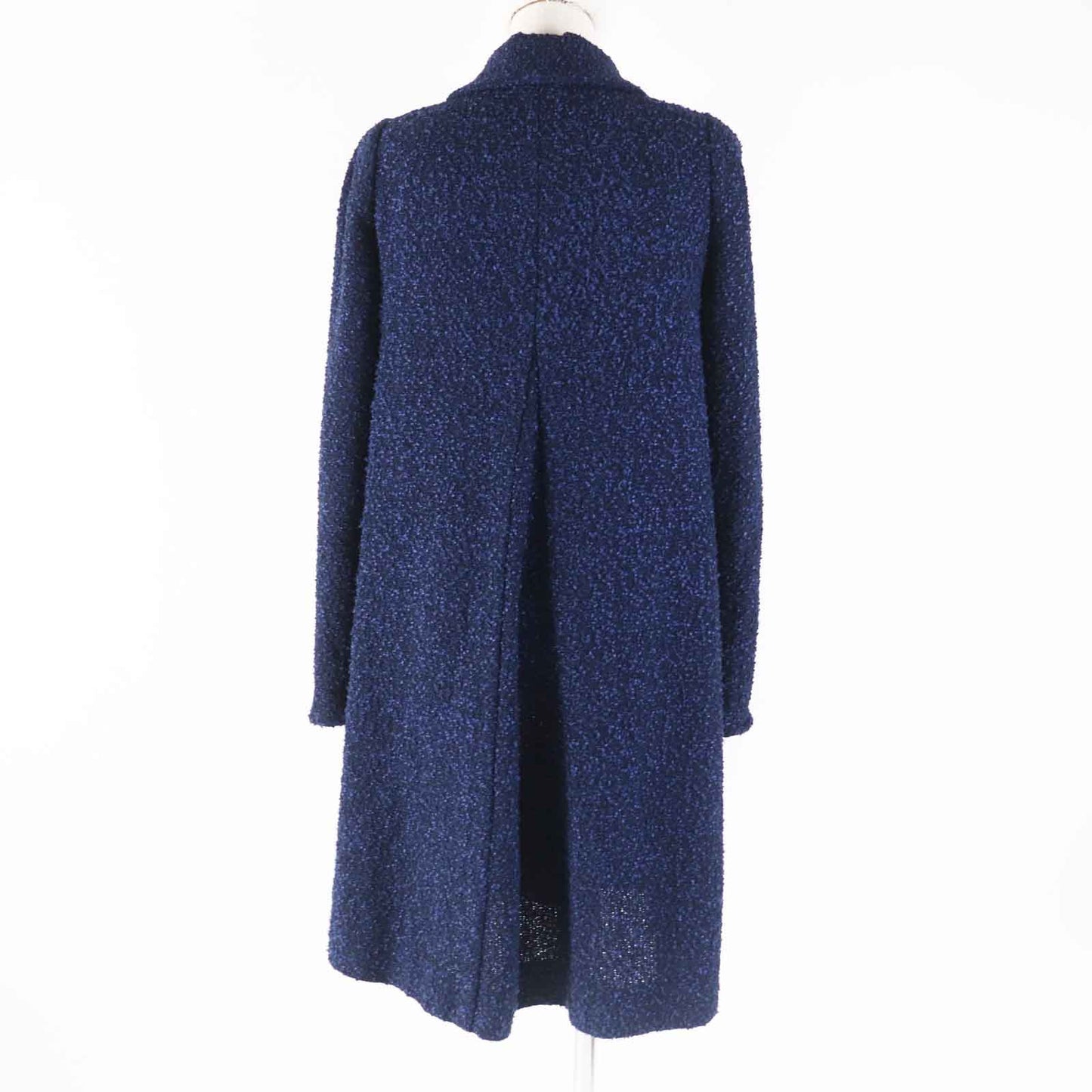 CHANEL coat P53864 Outer material: 35% nylon, Outer material: 34% polyester, Outer material: 31% cotton, Lining: 100% silk Blue navy Women 36