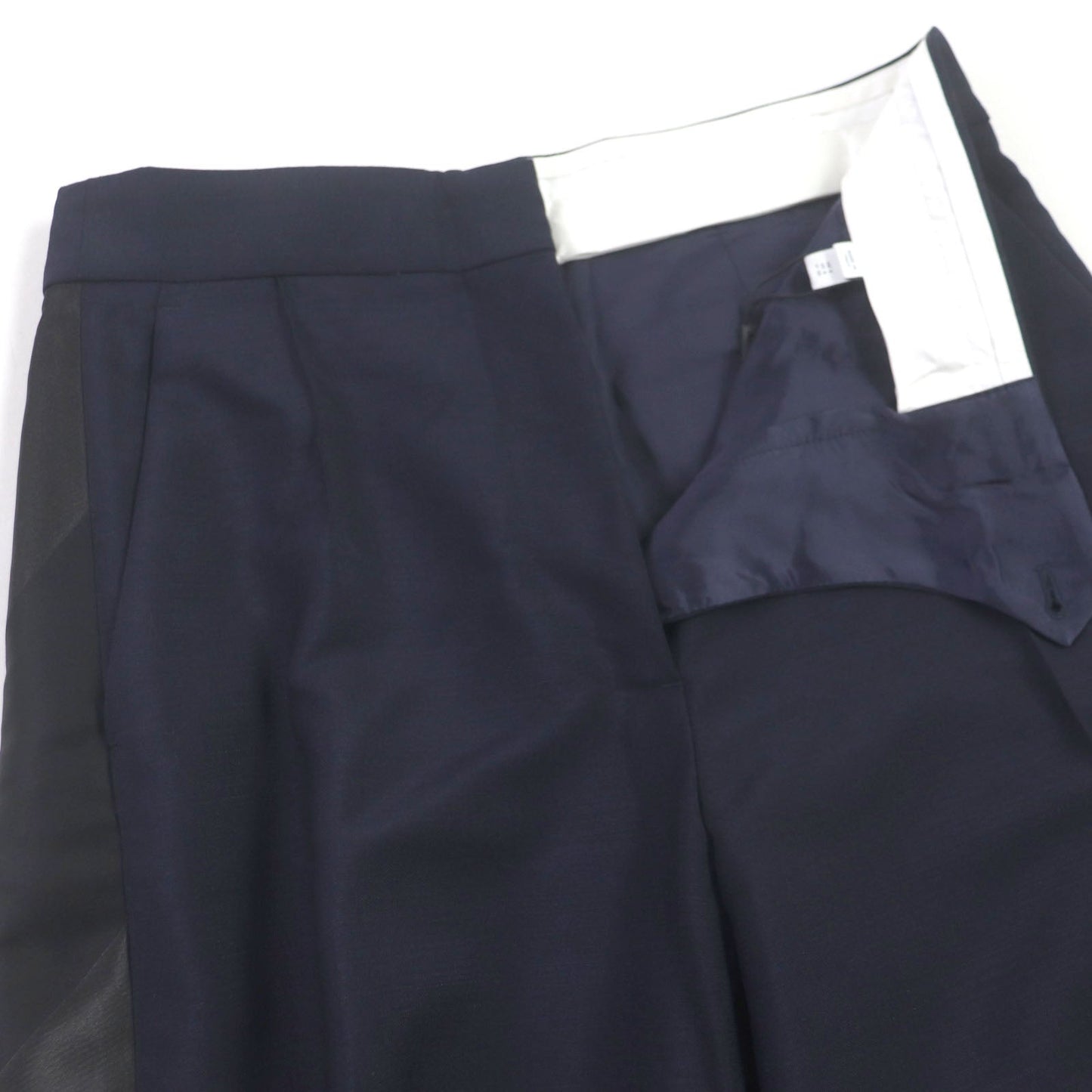 BURBERRY slacks 8040278 Outer: 60% mohair, Outer: 40% wool, Lining: 93% cupra, Lining: 7% elastane, Part: 100% cotton Navy mens 38