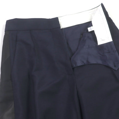 BURBERRY slacks 8040278 Outer: 60% mohair, Outer: 40% wool, Lining: 93% cupra, Lining: 7% elastane, Part: 100% cotton Navy mens 38