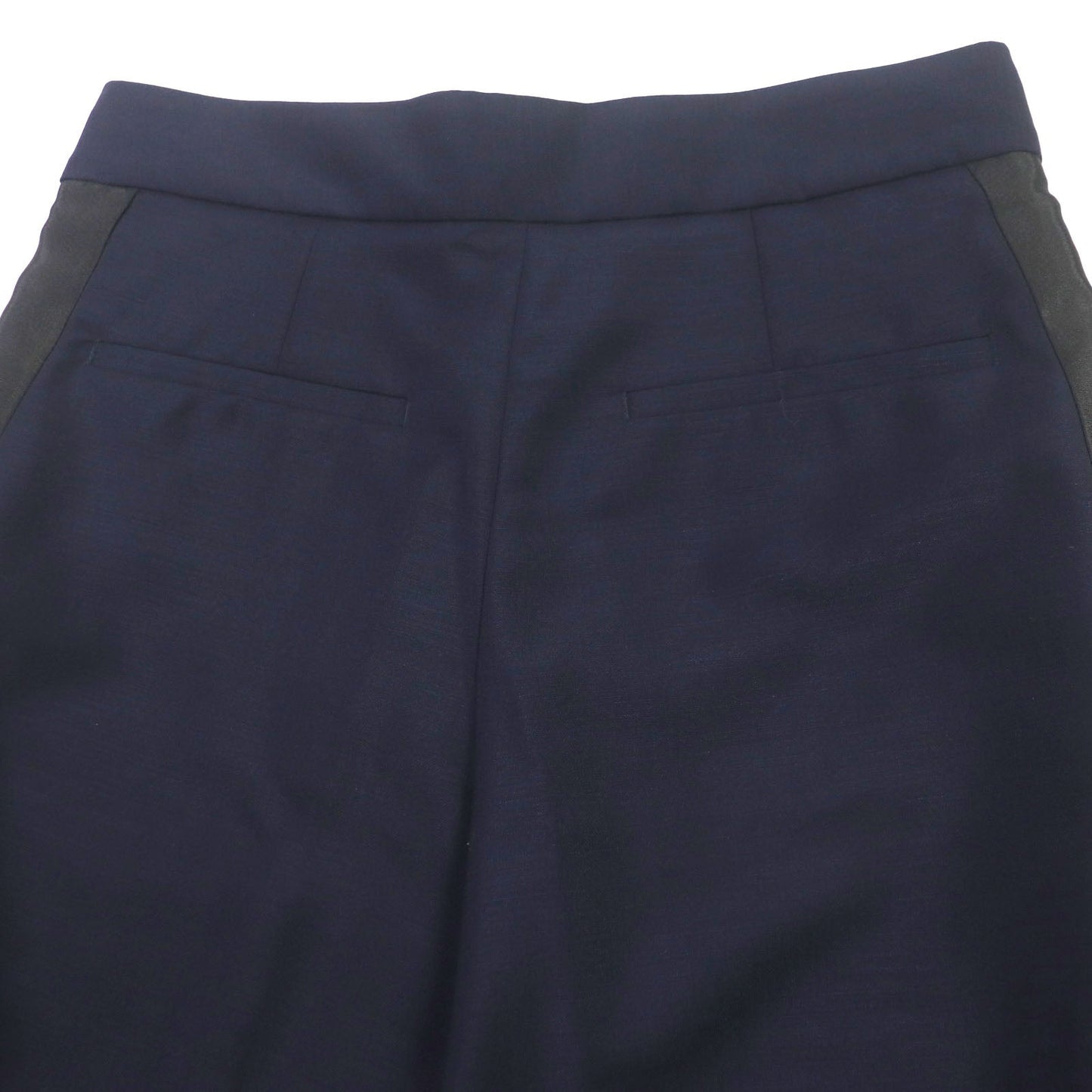 BURBERRY slacks 8040278 Outer: 60% mohair, Outer: 40% wool, Lining: 93% cupra, Lining: 7% elastane, Part: 100% cotton Navy mens 38