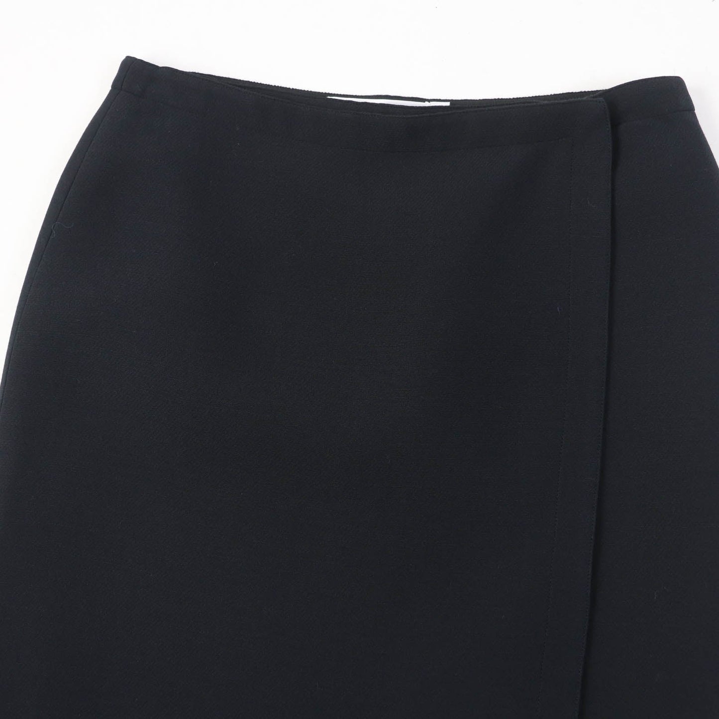 Christian Dior Wrap skirt 011J12A1166 wool black 40