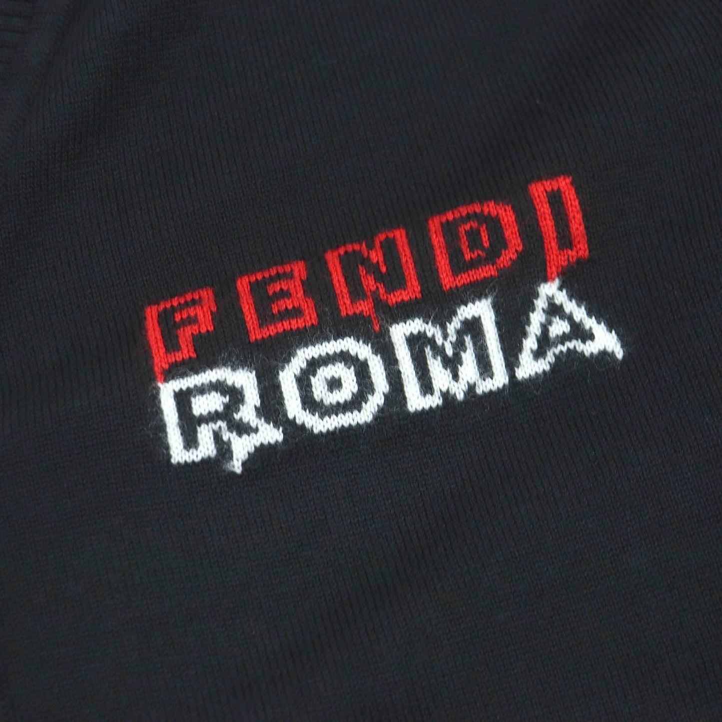 FENDI cardigan FZC491 Main: 100% wool black mens 48