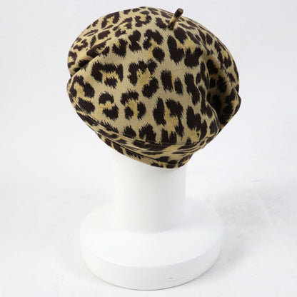 Christian Dior beret 14LEO910I134 Outer: 46% polyester, Outer: 46% cotton, Outer: 8% polyurethane, Lining: 100% cotton, Part: 46% cotton Beige dark brown Women 57