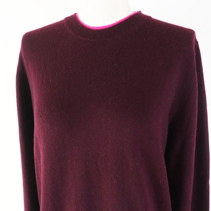 CELINE knit Main: 63% cashmere, Main: 37% wool Bordeaux Pink Phoebe Philo Women M