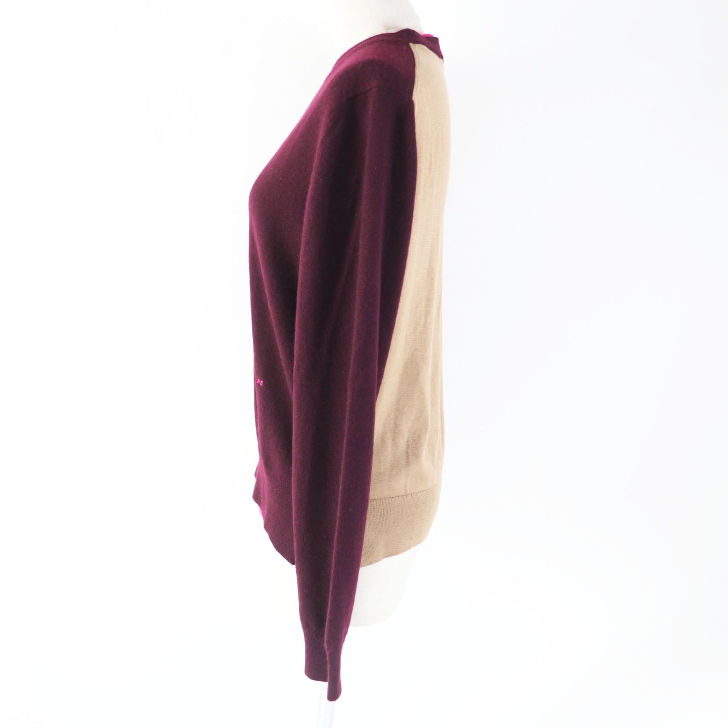 CELINE knit Main: 63% cashmere, Main: 37% wool Bordeaux Pink Phoebe Philo Women M