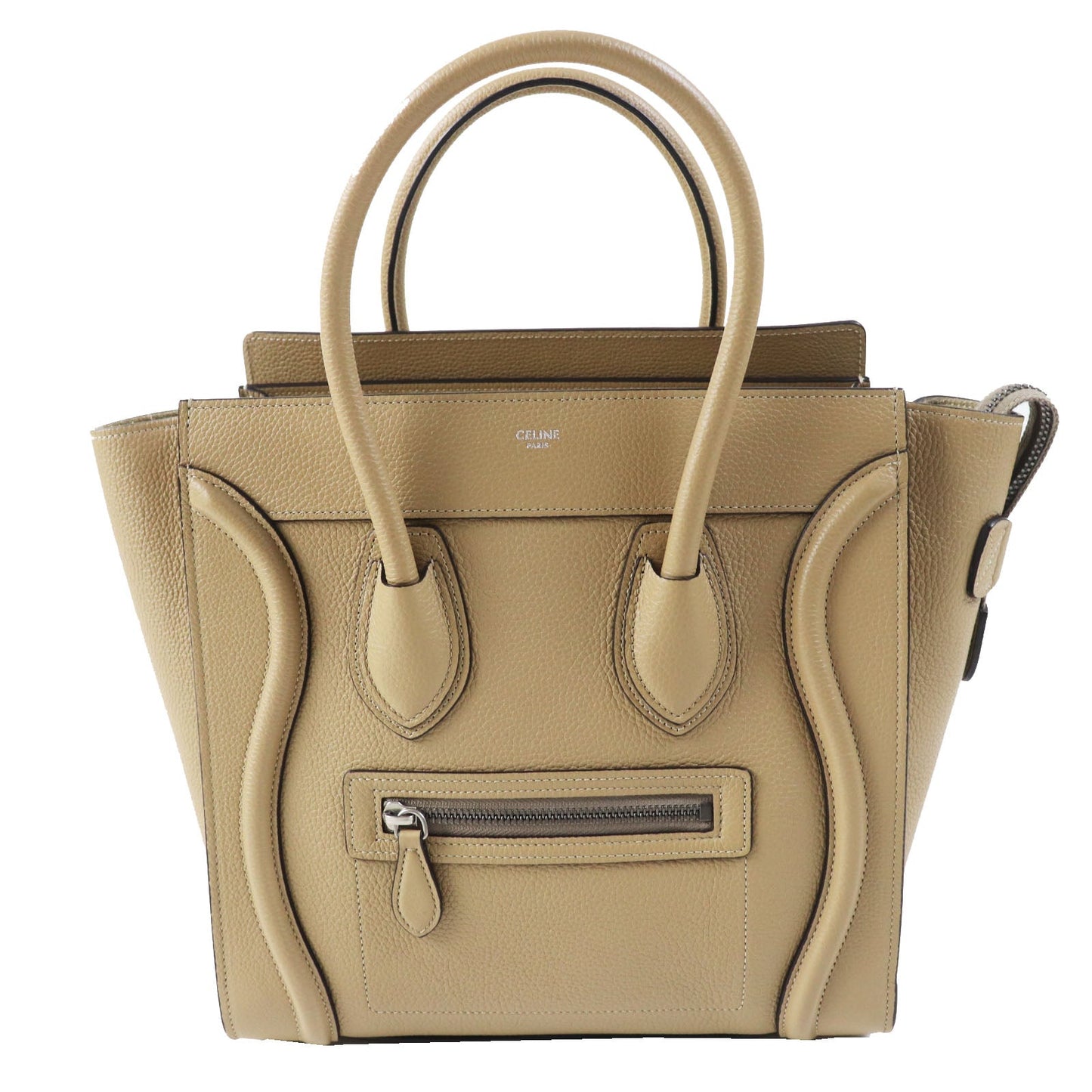 CELINE Handbag 18979 Main: Calfskin Dune Luggage micro shopper Women
