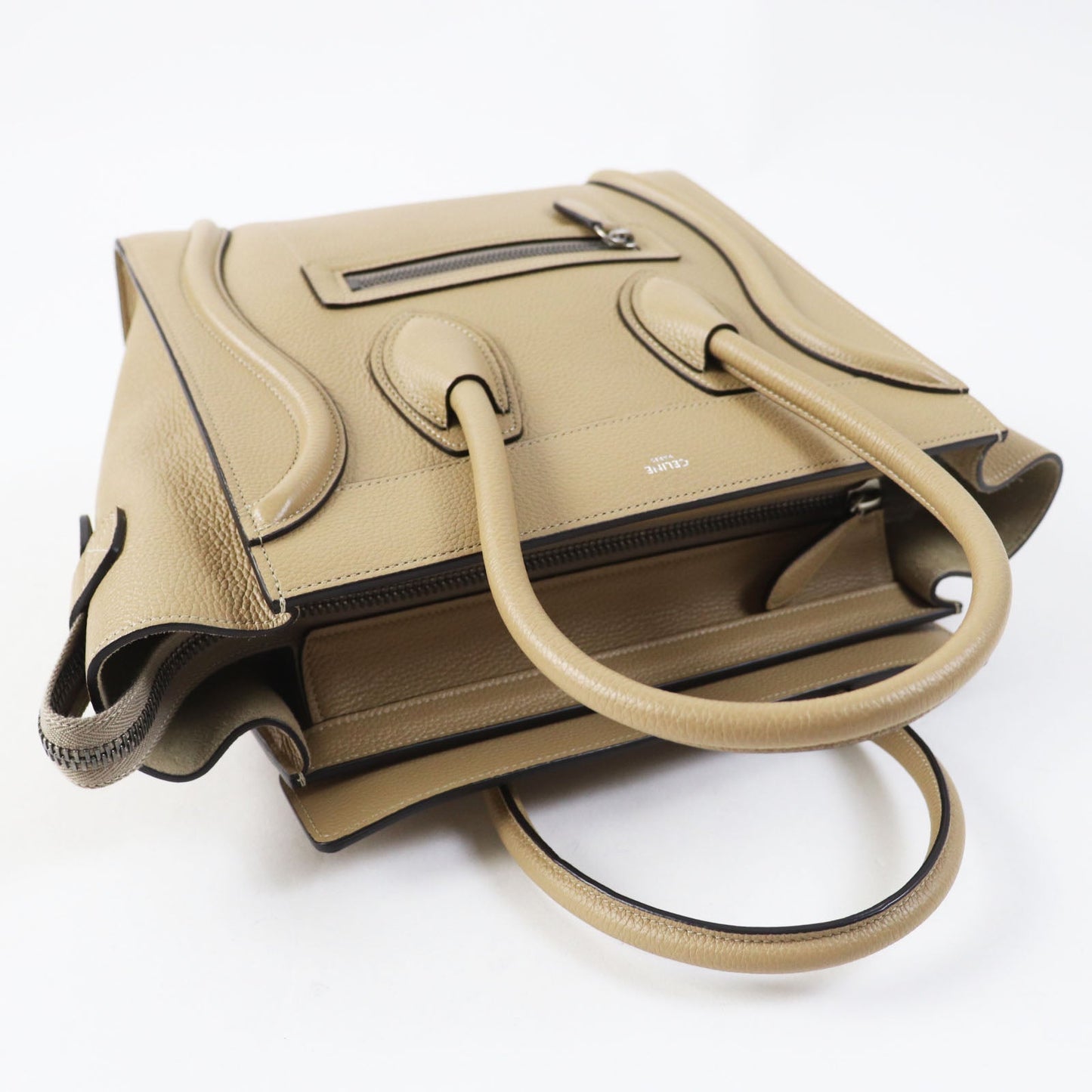 CELINE Handbag 18979 Main: Calfskin Dune Luggage micro shopper Women