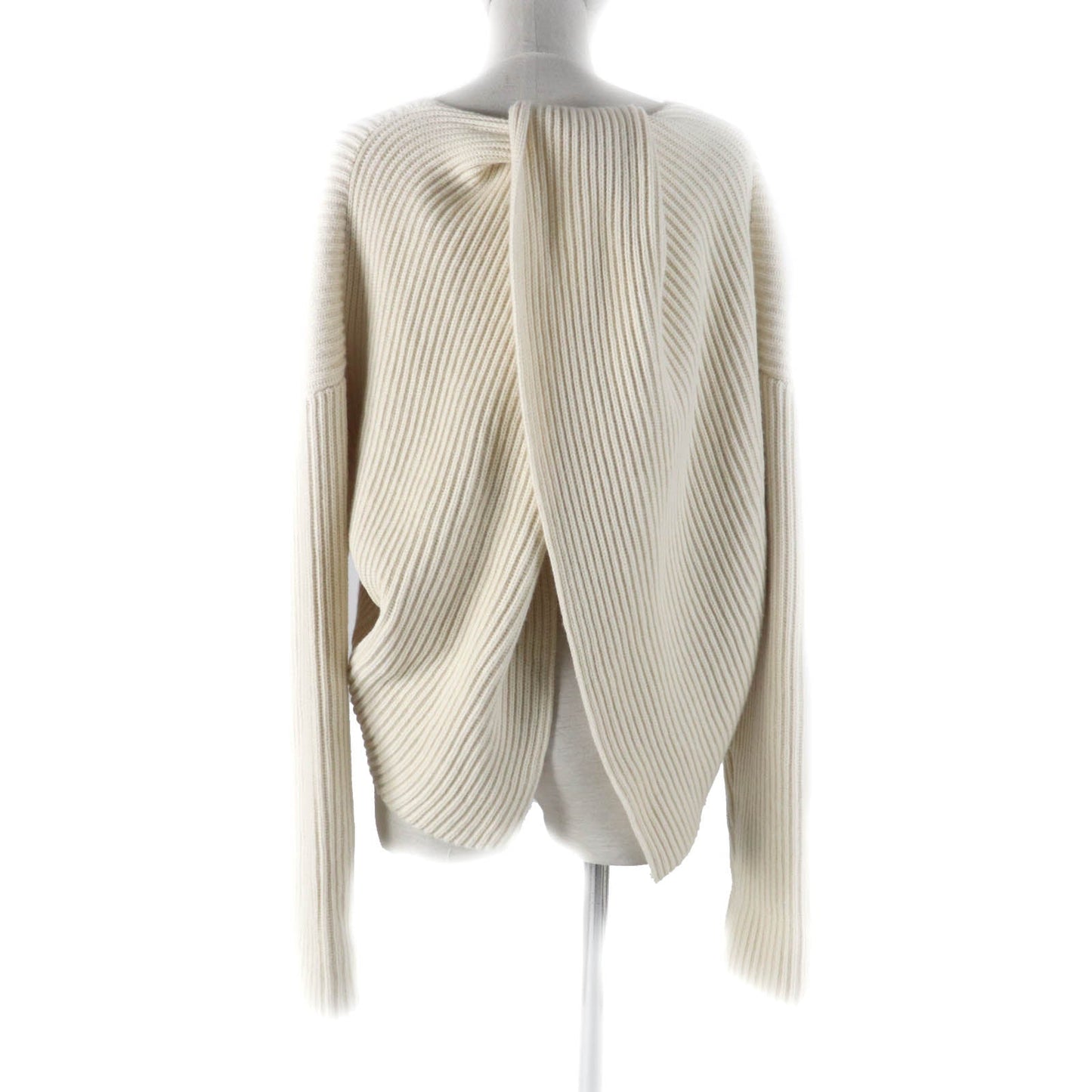 CELINE knit 2 3BX8/6806 Main: 70% wool, Main: 30% cashmere off white Women XS