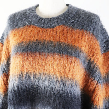 BURBERRY knit 8037217 Main: 67% mohair, Main: 33% silk Gray orange Women M