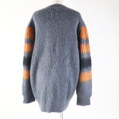 BURBERRY knit 8037217 Main: 67% mohair, Main: 33% silk Gray orange Women M