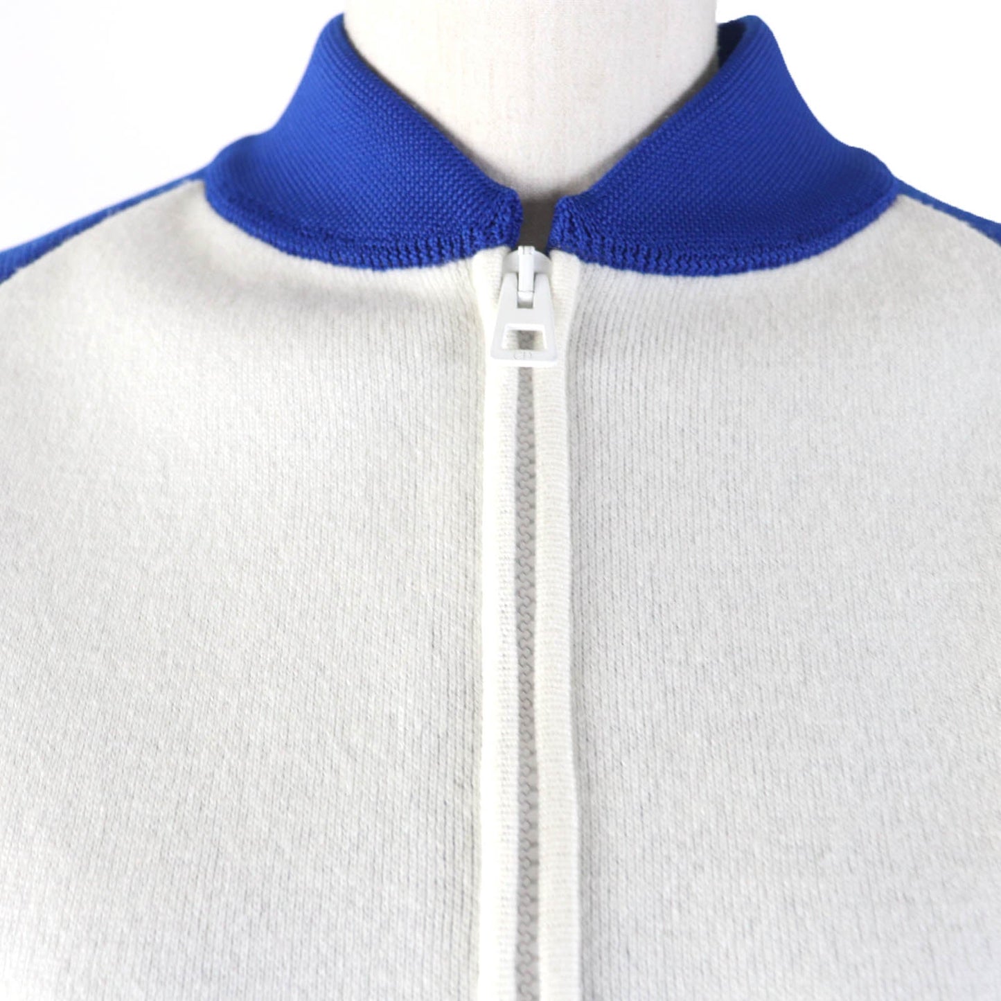 Christian Dior Jacket 224V50AM110 Main: 57% polyester, 37% cashmere, 5% nylon, 1% polyurethane Blue Ivory VIBE Women 38