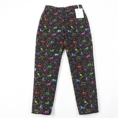 Christian Dior Pants 241P05A7203 Main: 48% polyester, Main: 27% wool, Main: 16% silk, Main: 9% rayon, Lining: 100% silk Black type Lucky Motif Pixel Women 38