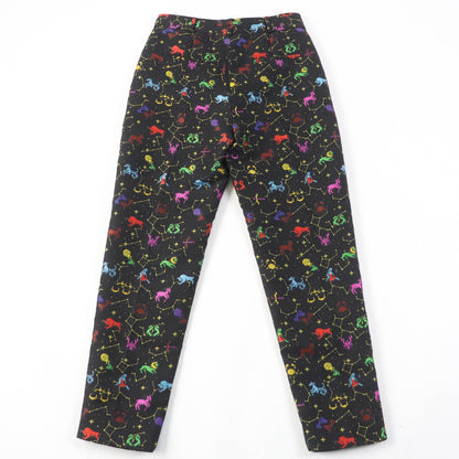 Christian Dior Pants 241P05A7203 Main: 48% polyester, Main: 27% wool, Main: 16% silk, Main: 9% rayon, Lining: 100% silk Black type Lucky Motif Pixel Women 38
