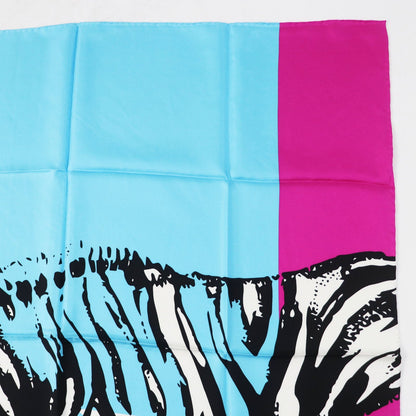 Christian Dior scarf Main: 100% silk Light blue purple D - Jungle Pop Women