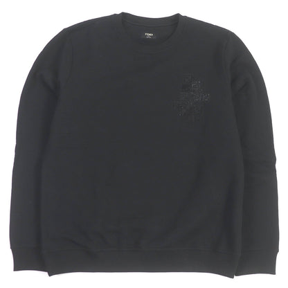 FENDI sweat FY0178 Main: 100% cotton, Part: 99% cotton, Part: 1% polyurethane black mens XL
