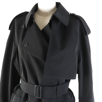 BURBERRY trench coat 8063801 Outer: 100% polyester, Lining: 100% polyamide (nylon) black Technical twill trench coat Women 40