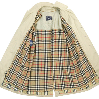 BURBERRY Stainless collar coat Outer: 51% cotton, Outer: 49% polyester, Lining: 50% polyester, Lining: 50% cotton, Liner: 100% wool beige mens 38