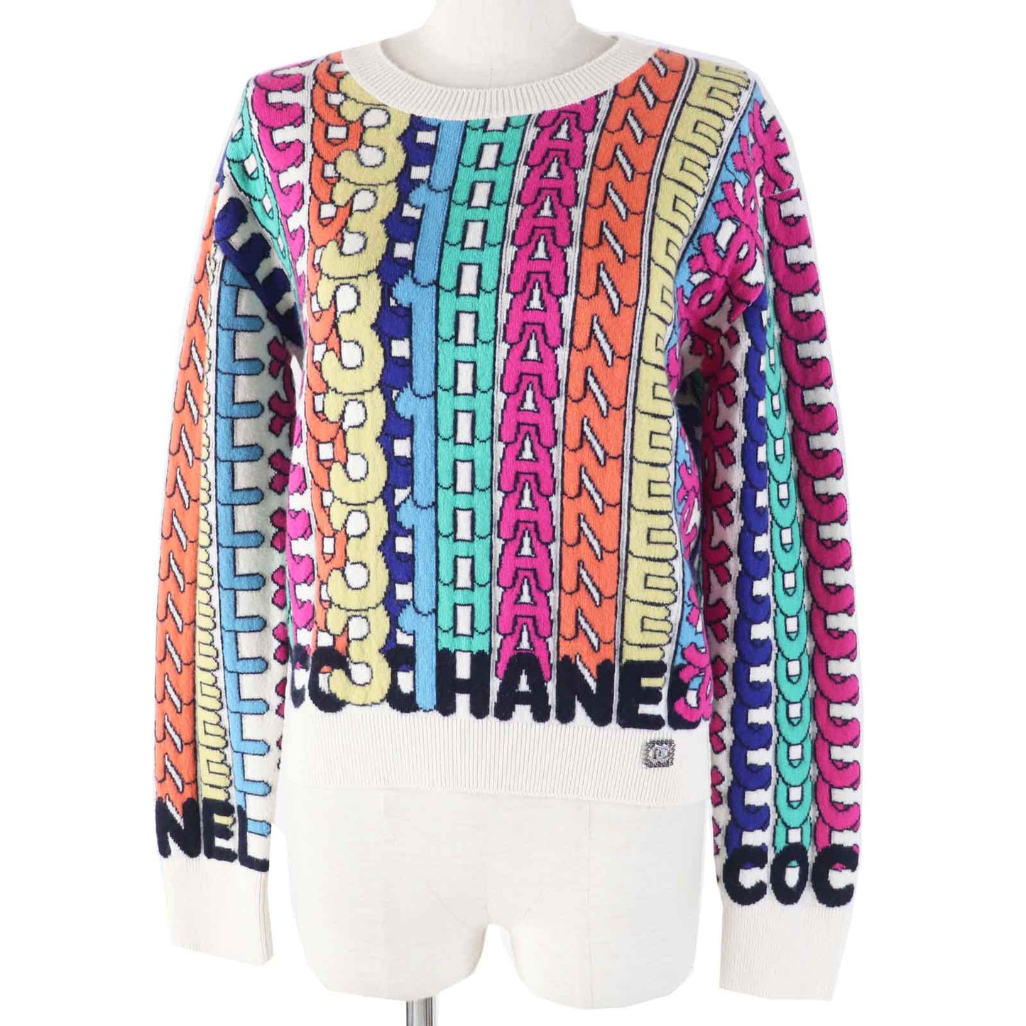 CHANEL knit P71599 Main: 100% cashmere, part: 99% cashmere, part: 1% elastane Multi Women 34