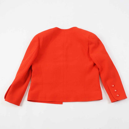 CHANEL setup Outer: 100% wool, Lining: 100% silk vermilion Women 40