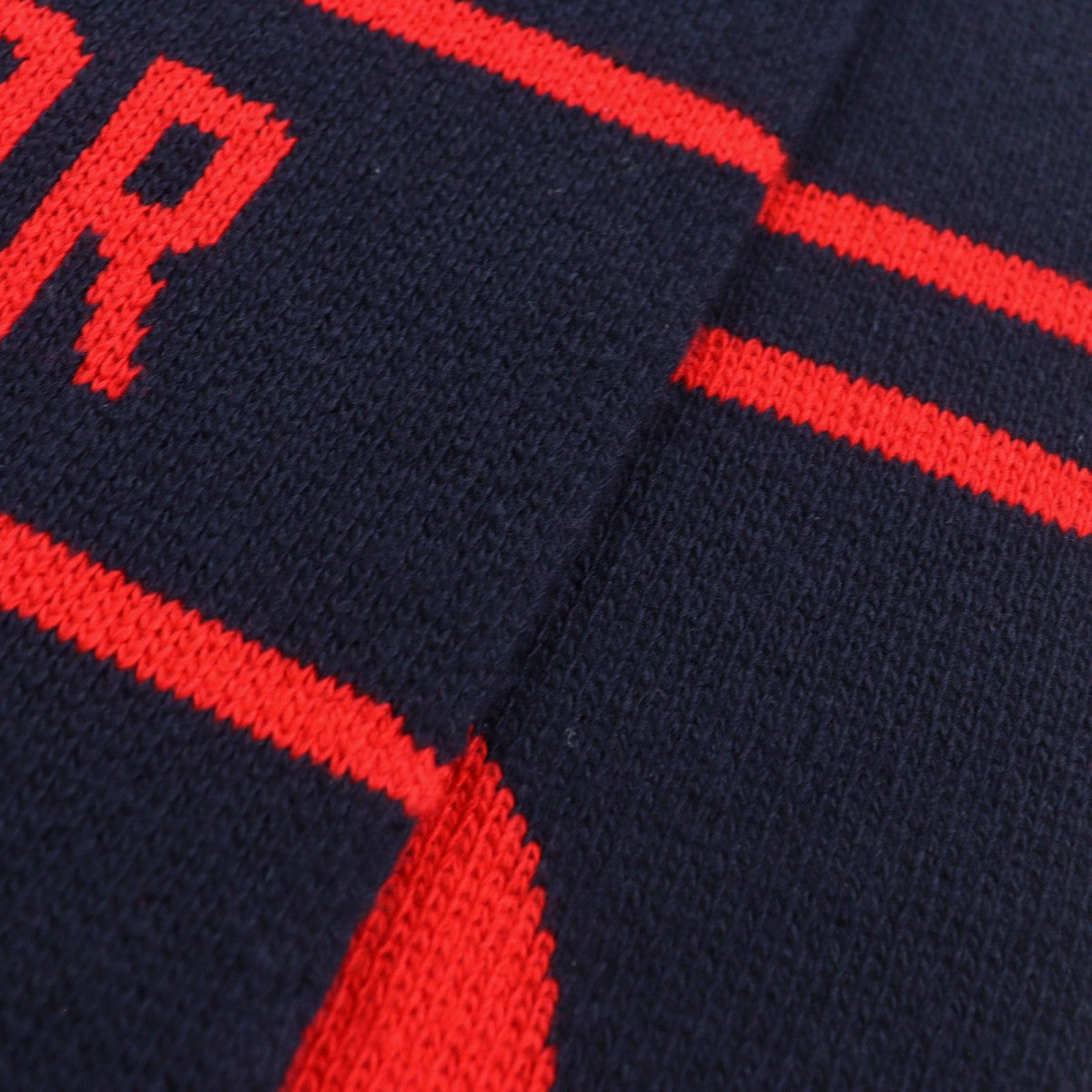 Christian Dior Scarf 85NON308I001 Main: 70% wool, Main: 30% cashmere Navy red mens