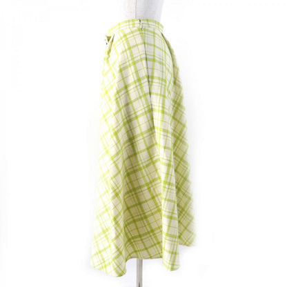 Christian Dior flare skirt 141J46A1342 Outer: 100% wool, Lining: 100% silk Light green type Women 42