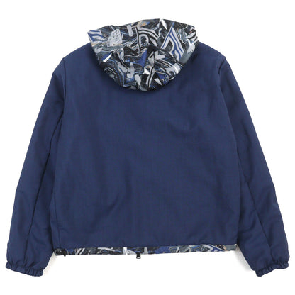 FENDI Jacket FW1088 AIXY Outer: 100% nylon, Lining: 100% wool, Filling: 100% polyester Blue Gray Black type mens 46
