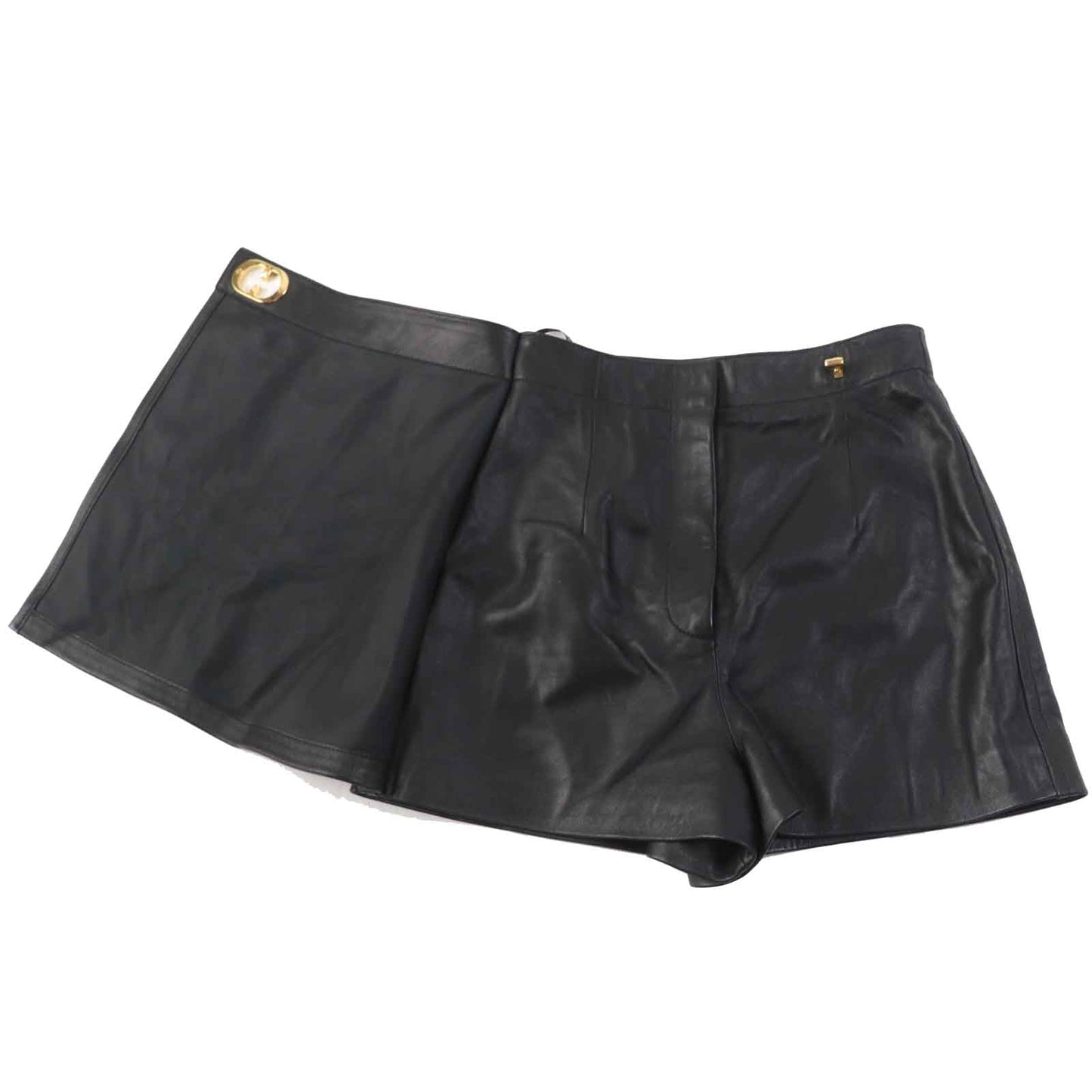Christian Dior Shorts 045P45AL015 Outer: 100% lamb leather, lining: 100% silk black Women 38