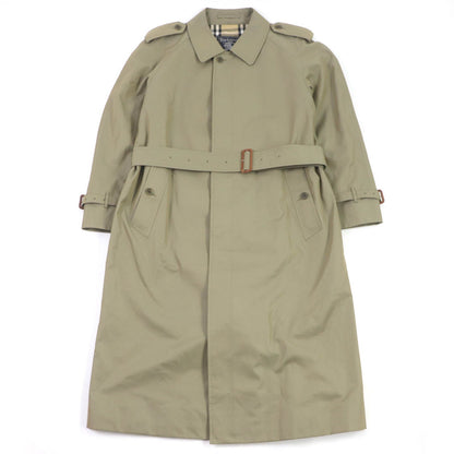 BURBERRY trench coat Outer: 100% cotton, Lining: cotton, Sleeve lining: polyester green mens 94 175
