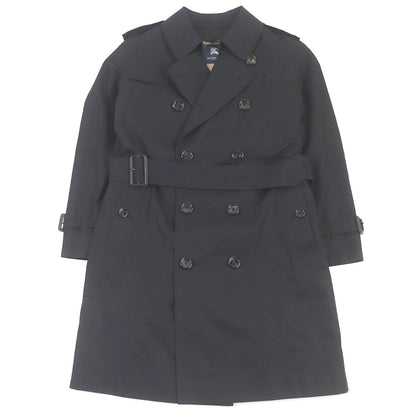 BURBERRY LONDON trench coat Outer: 100% cotton, Sleeve lining: polyester, Lining: cotton, Leather part: cowhide, Liner: 100% wool black mens L