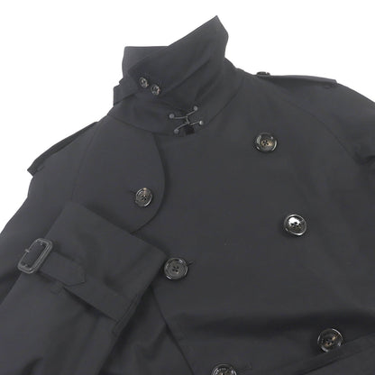 BURBERRY LONDON trench coat Outer: 100% cotton, Sleeve lining: polyester, Lining: cotton, Leather part: cowhide, Liner: 100% wool black mens L