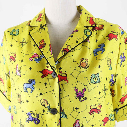 Christian Dior Short sleeve shirt 241V29A6633 Main: 100% silk yellow Women 38