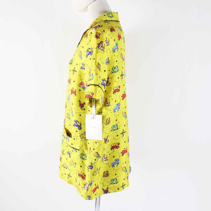 Christian Dior Short sleeve shirt 241V29A6633 Main: 100% silk yellow Women 38