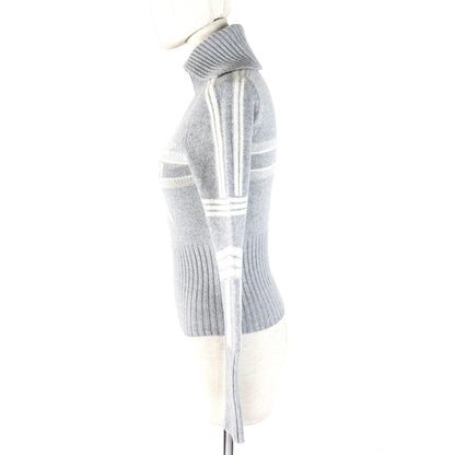 Christian Dior knit 244S77CM134 Main: 70% wool, Main: 30% cashmere Gray white The alps Women 38