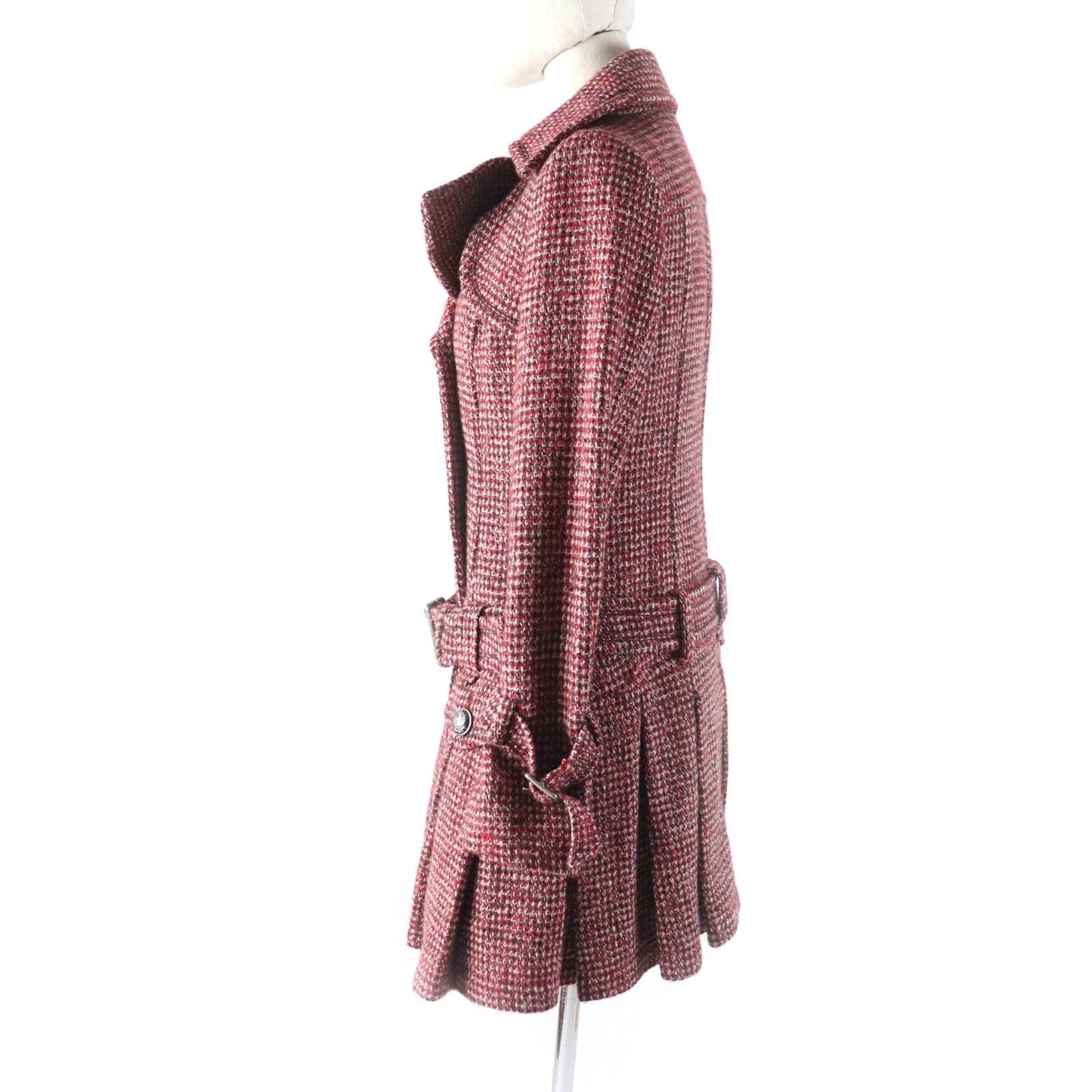 BURBERRY BLUE LABEL coat E1B07-493-15 Outer: 85% wool, Outer: 15% nylon, Lining: polyester Multi Women 38