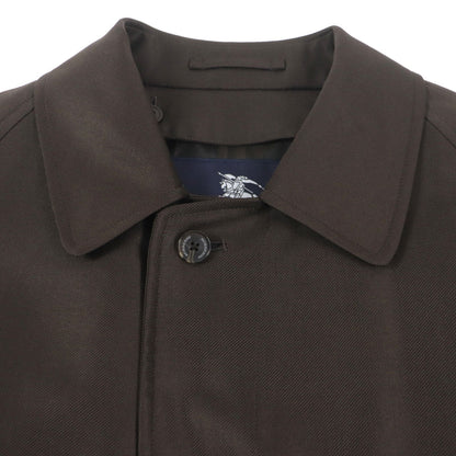 BURBERRY LONDON Stainless collar coat Outer: 67% wool, Outer: 33% silk, Lining: cupra, Lining: polyester, Liner: 50% cupra Dark brown mens 90-165-4