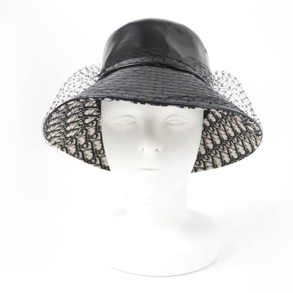 Christian Dior hat 95TDD924G135 Main: 50% polyurethane, Main: 34% cotton, Main: 16% polyester, Lining: 100% cotton, Part: 100% nylon black Women