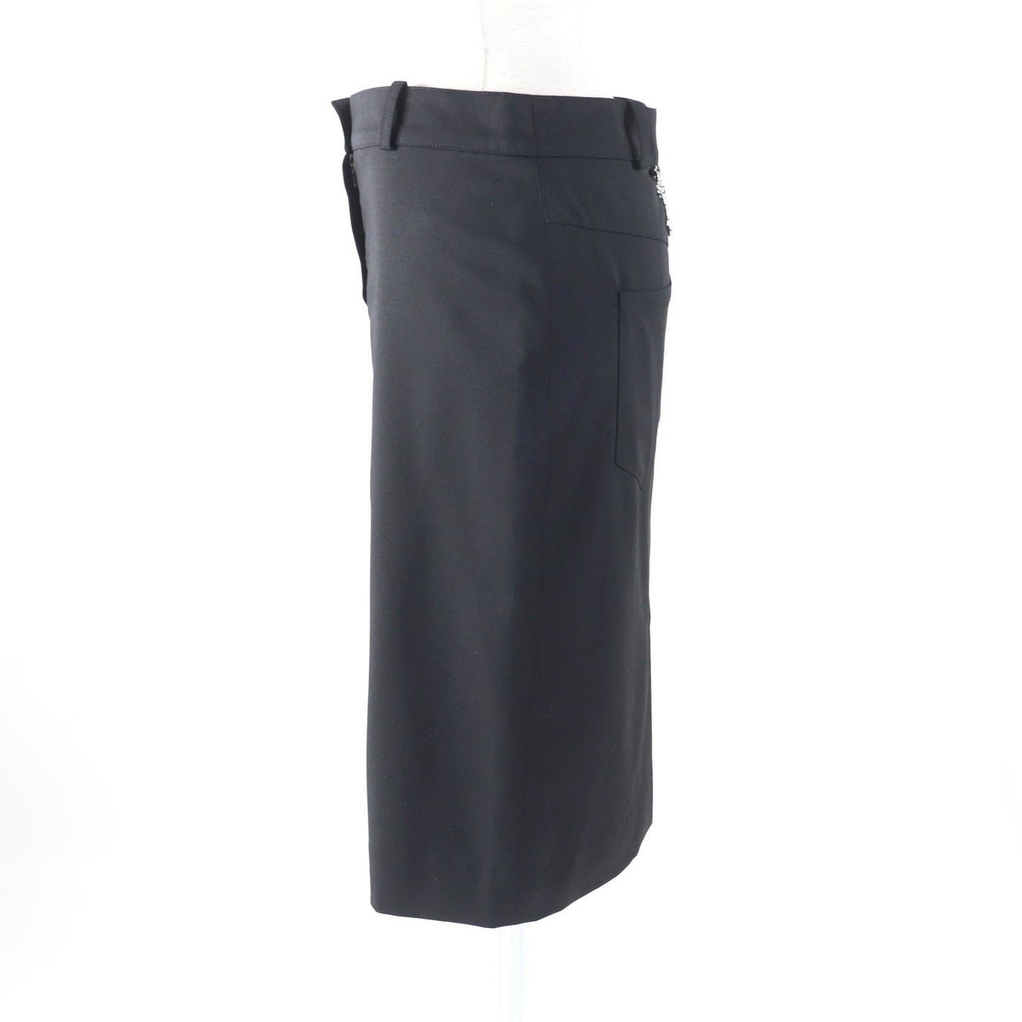 Christian Dior skirt 4H12033422 Outer: 90% wool, Outer: 8% nylon, Outer: 2% lycra, Lining: 94% silk, Lining: 6% lycra black Women 34