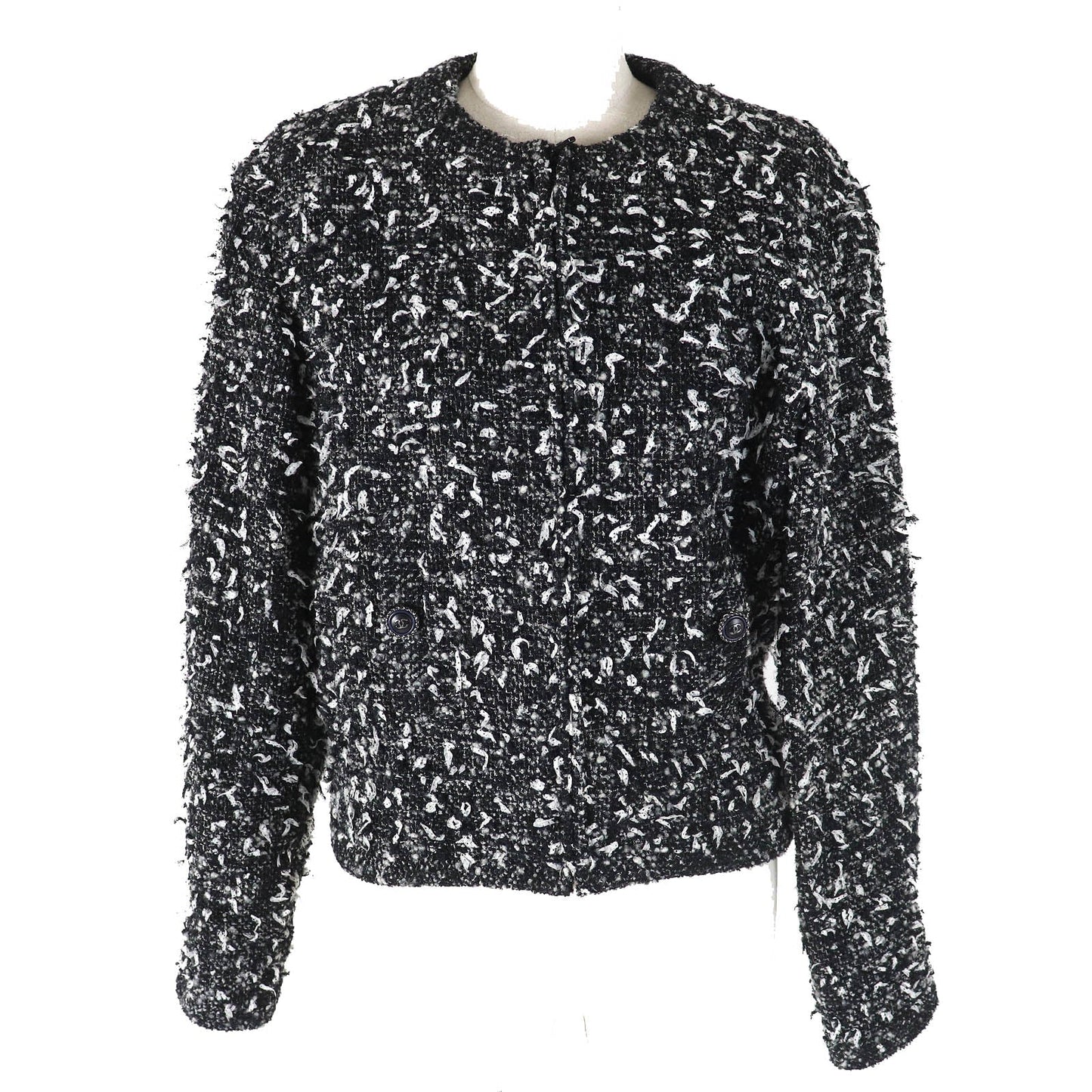 CHANEL Jacket P62063 Outer: 46% wool, Outer: 29% polyamide (nylon), Outer: 25% alpaca, Lining: 100% silk Black type Women 34