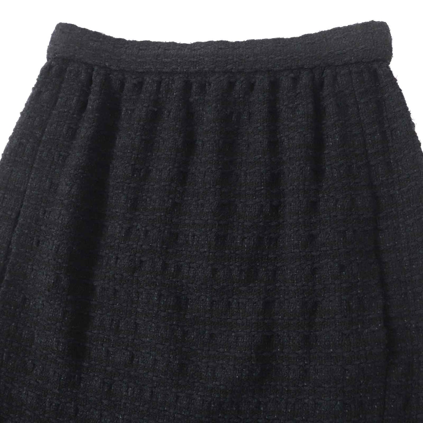 CHANEL skirt 21C P70024 Outer: 35% cotton, Outer: 25% viscose, Outer: 22% acrylic, Outer: 18% polyamide, Lining: 100% silk black Women 36