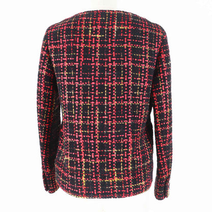 CHANEL Jacket 22A P73176 Outer material: 43% cotton, Outer material: 22% wool, Outer material: 13% cashmere, Outer material: 11% polyester, Outer material: 11% silk Black Red Yellow Women 36