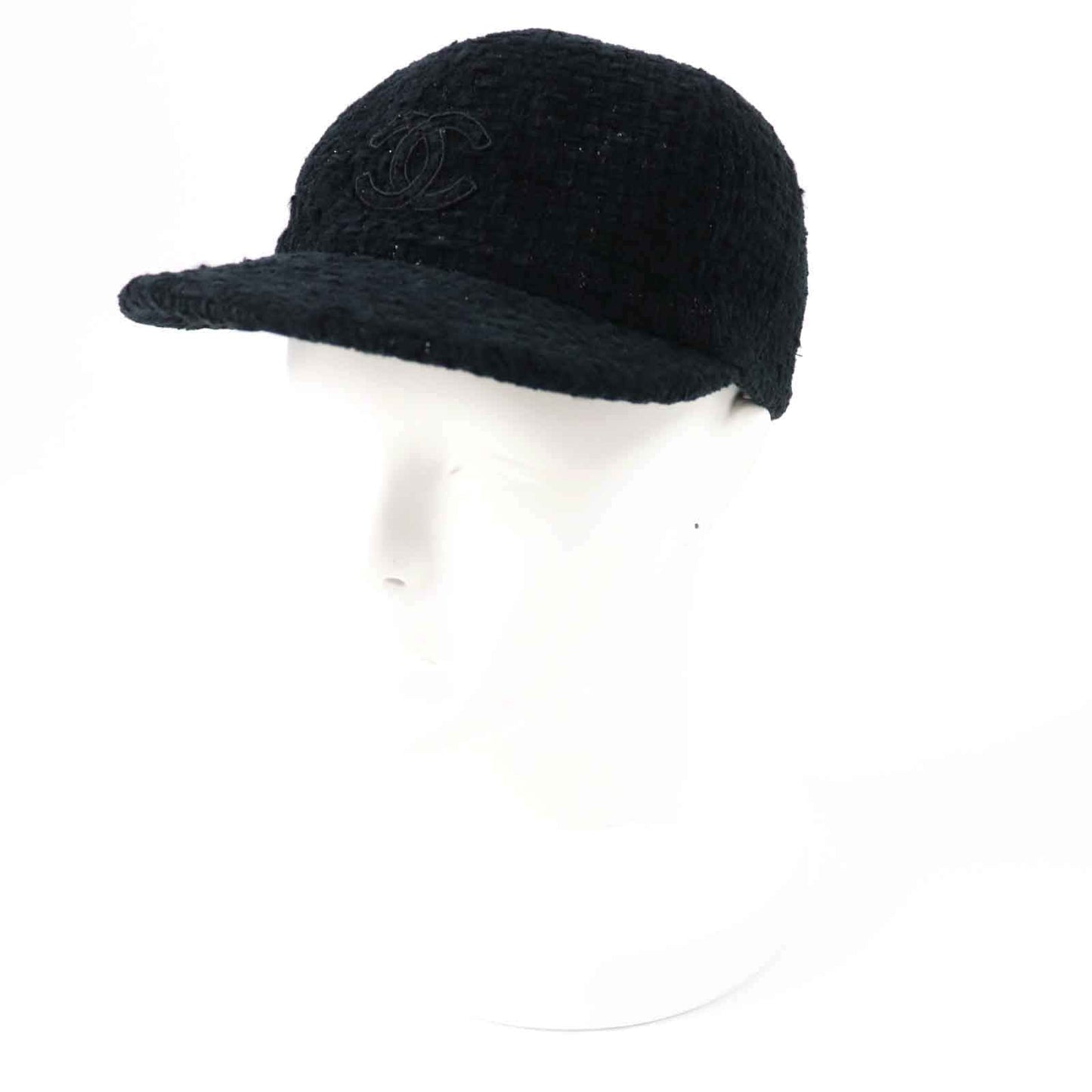CHANEL cap 22B AA8562 Outer material: 68% cotton, Outer material: 23% wool, Outer material: 5% silk, Outer material: 3% polyester, Outer material: 1% polyamide (nylon) Black glitter Women M