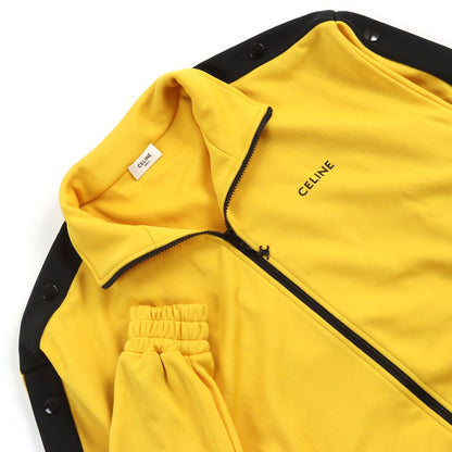 CELINE Track jacket 2Y8311210 Outer: 100% polyester, Part: 100% cotton Yellow black mens XS