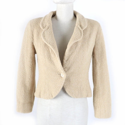 CHANEL Jacket 02C P18870V10901 Main: 75% wool, Main: 20% rayon, Main: 5% nylon, Lining: 95% silk, Lining: 5% elastane (polyurethane) beige Women 42